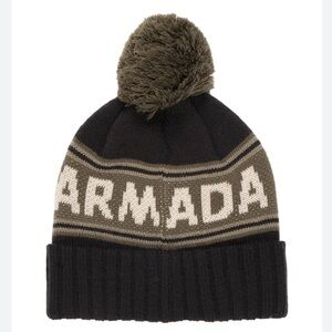 Armada Jacquard Knit Pom Beanie. New With Tags. Unisex